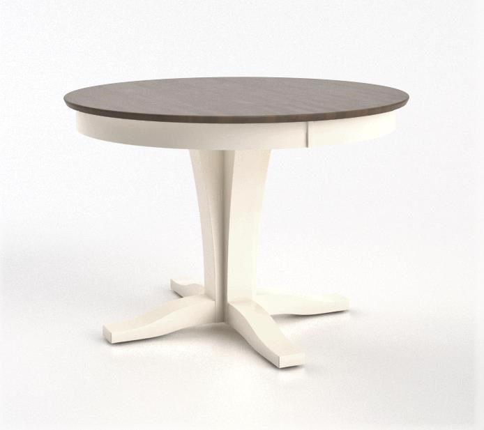 Canadel round table with pedestal top